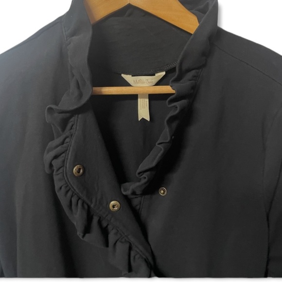 Matilda Jane “All Is Calm” soft jersey stretch ruffle trimmed snap front jacket - Picture 4 of 5
